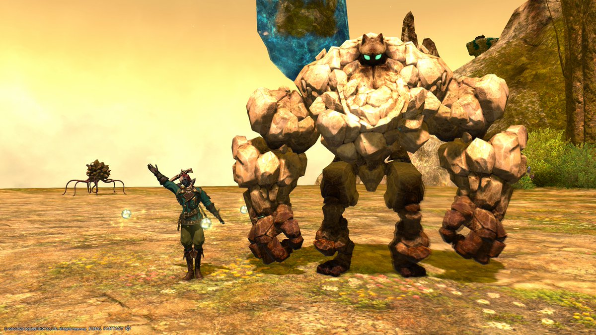 Rewiss_ff14's tweet photo. ディアディムの新しいゴーレム猫耳だった！ https://t.co/RnrFgXgoqn
