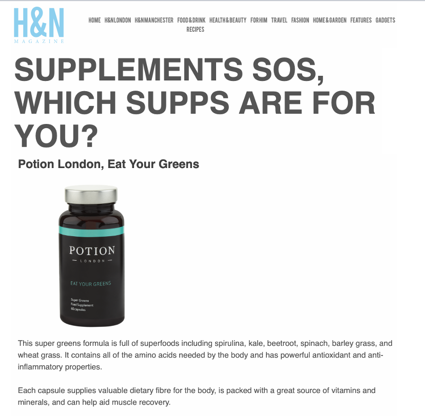 potionlondon's tweet photo. We're very excited to be featured in 
@HNMagazine1
's round up of the best supplements! PillGreen heart

Click here to read the full article: https://t.co/7cHi2rrgnn

#health #nutrition #supplements #organic #vegan #healthsupplements #greens #vitamins https://t.co/7mEMttnMYi