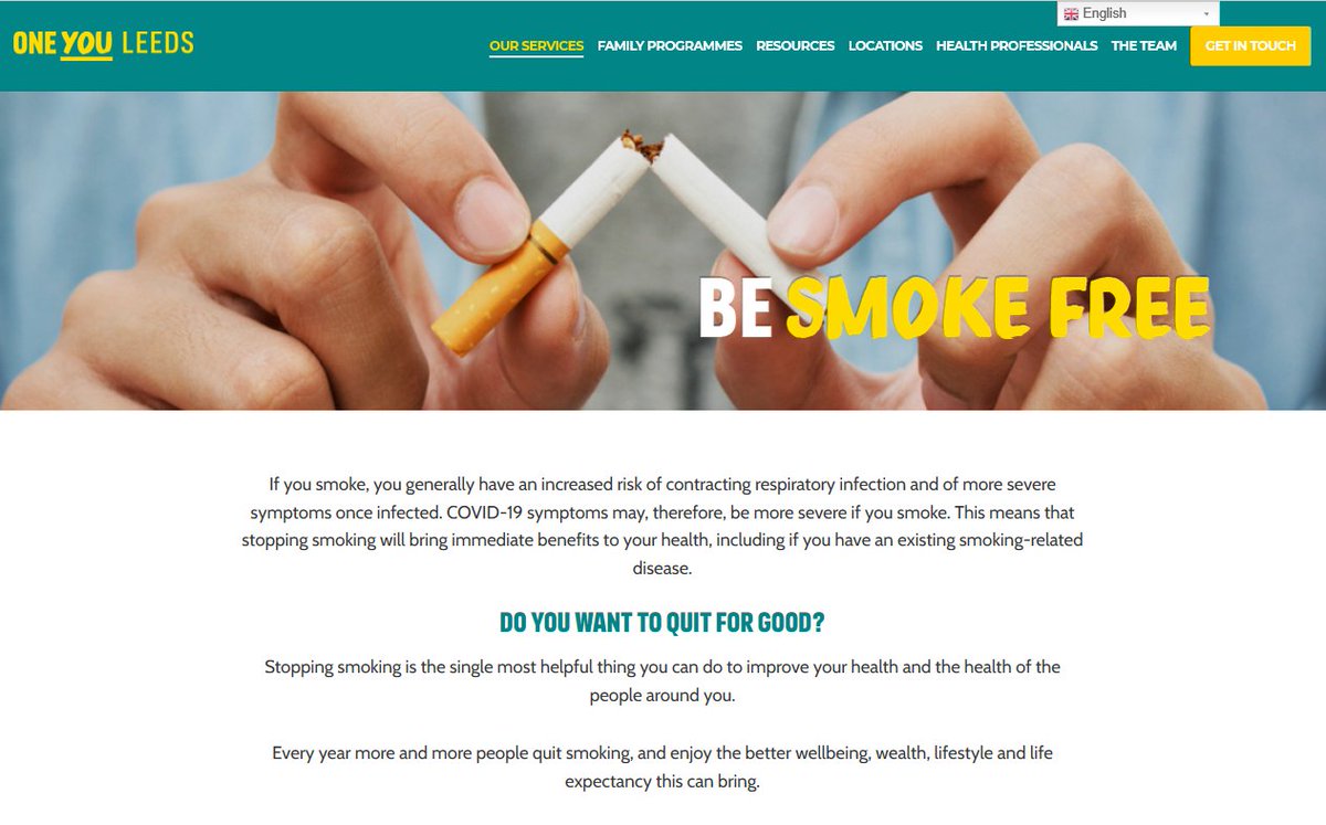 LCCDAWN's tweet image. There has never been a more important time to quit smoking. 

For help to quit, head to 👇
oneyouleeds.co.uk/be-smoke-free/… 

#quitforcovid

@LCChealthyminds @LCC_Cleaning @LeedsCC_CEAQ @LCC_BAME @LccLgbt @LCCRecoveryHubs @LCCDayOps @lcchealthwise
