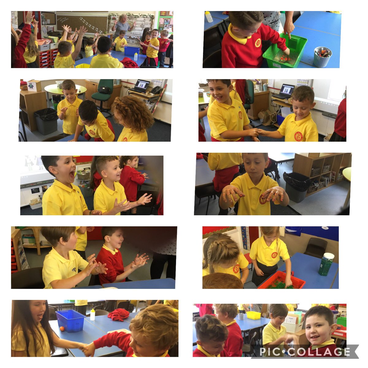 stdavidsrc2017's tweet image. Dosbarth 3 investigating how germs spread and how soap stops the spread of germs. 👏🏽
#iamsafe. #sdpsy3