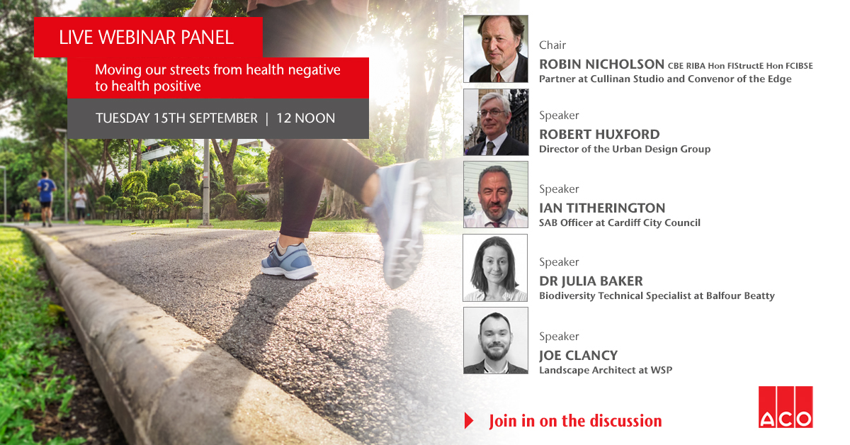 Registrations are still open for the next ACO #UrbanGreening Series webinar – ‘Moving To #Health Positive #Streets’ – being held on 15th September aco.co.uk/health-positiv….  #greenroofs #sustainablecities Hear from <a href="/RobinNicholso14/">Robin Nicholson</a> <a href="/G_reen_I_Joe/">Joe Clancy</a>, <a href="/jubak/">Julia Baker</a> <a href="/ianapharri/">Ian Titherington</a>
<a href="/UDGUrbanUpdate/">Urban Design Group</a>