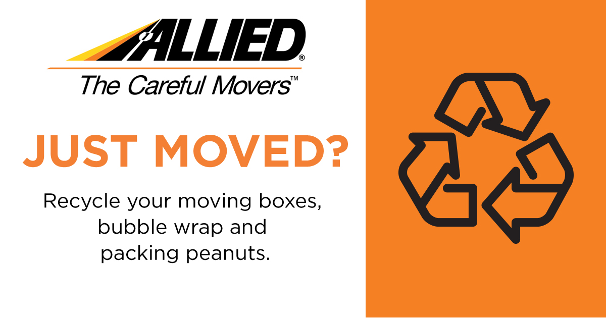 alliedvl's tweet photo. #JustMoved - Be environmentally friendly by recycling packing materials. https://t.co/JS8UCsic1N