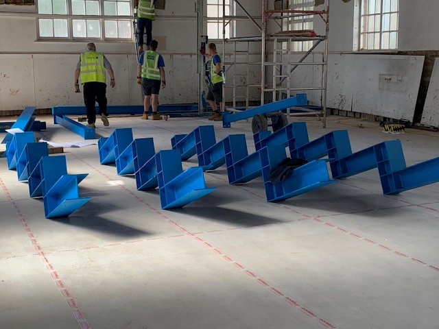 ReadingRep's tweet photo. The auditorium space is really starting to come together! You can't have a theatre without seating...170 in our case to be exact! 🎭 #buildRDGrep #newtheatre #theatre https://t.co/ymAml0w1br