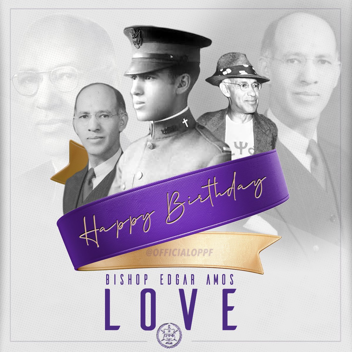 OfficialOPPF's tweet photo. Bishop Edgar A. Love, the son of Rev. Julius C. Love &amp; Mrs. Susie C. Love, was born in Harrisonburg, Virginia on this day in 1891. #HBD to our dear and honorable founder Bishop Edgar A. Love. #HappyBirthday #OmegaPsiPhi #BishopEdgarALove #EdgarALove https://t.co/Po7u3YsgNi
