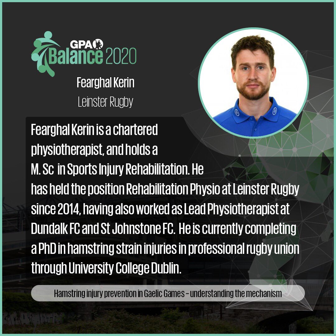 gaelicplayers's tweet photo. We are eagerly anticipating the upcoming GPA Player Welfare Conference!

Here’s a quick preview of our speakers for the first half of our Balance 2020 Online Programme.

🗓 Saturday, September 12th
⏰9am-1pm

Register: https://t.co/kfXS7o2NKk https://t.co/ruKmZX2uSR