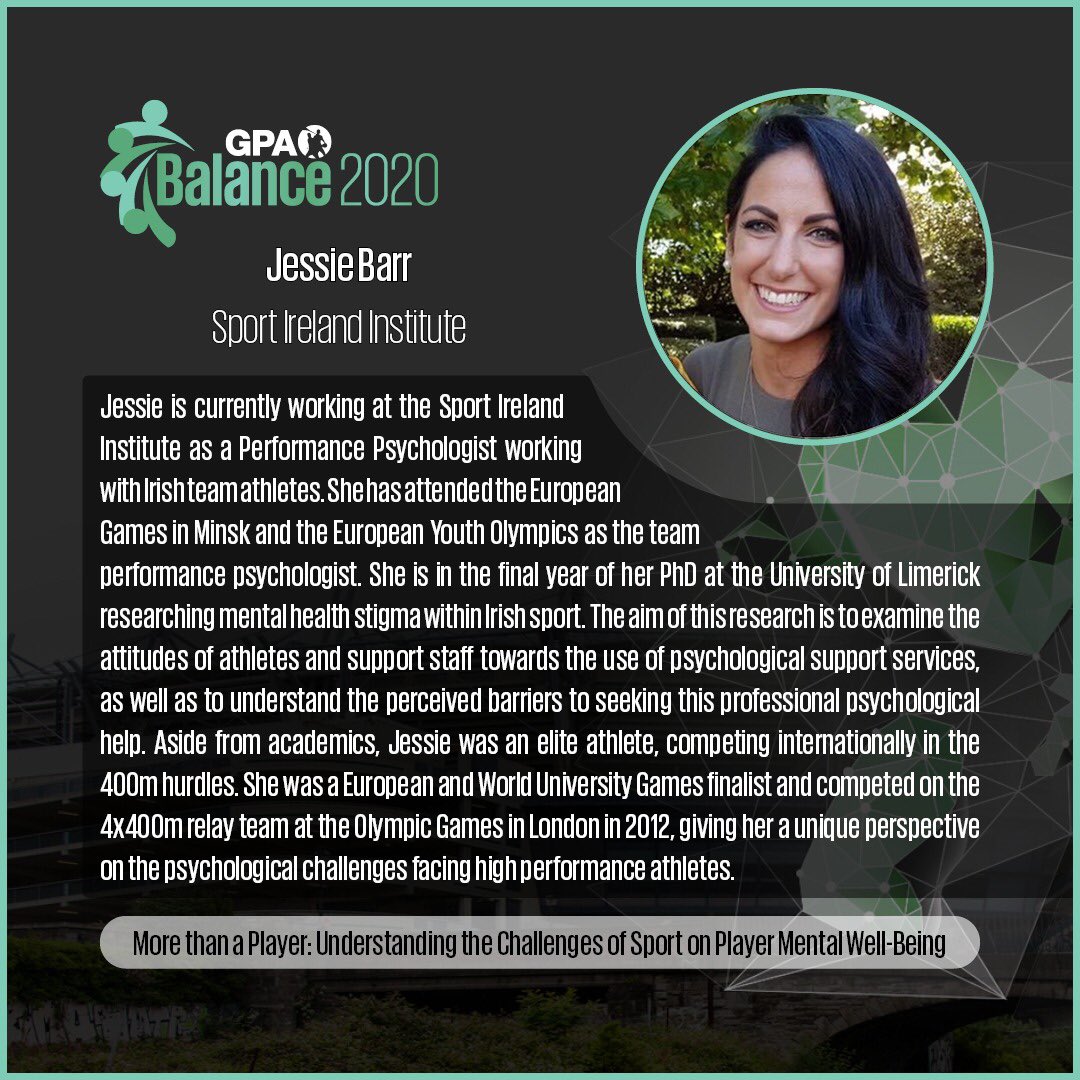 gaelicplayers's tweet photo. We are eagerly anticipating the upcoming GPA Player Welfare Conference!

Here’s a quick preview of our speakers for the first half of our Balance 2020 Online Programme.

🗓 Saturday, September 12th
⏰9am-1pm

Register: https://t.co/kfXS7o2NKk https://t.co/ruKmZX2uSR