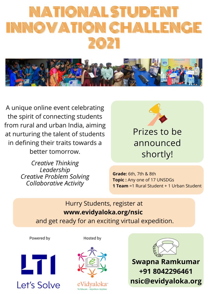 evidyaloka's tweet photo. Registrations are invited! https://t.co/b74bzotvp6