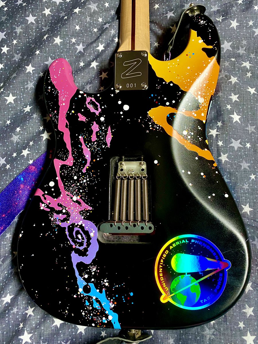 TheZignal's tweet image. Over the moon with these #UAPTaskForce holographic stickers! 

My custom guitar and car are all dressed up and ready to #SpreadTheWord. 

Available here: thezignal.square.site

#EndUAPSecrecy #UFO #UAP #UFOs #OVNI #UFOTwitter #UAPTwitter #SupportS4049 #UAPTF @TTSAcademy