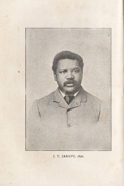 John Tengo Jabavu died on this day in 1921. Frame 1 is an image in the biography his son DDT Jabavu (pictured in frame 2) wrote about him. JT was among the first three Black people to matriculate in South Africa. He led the campaign that helped form the Fort Hare University.