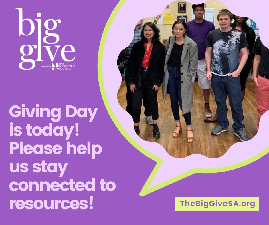 You can help these great advocates from <a href="/yabsanantonio/">Youth Action Board SA</a>  w/tech solutions so they can continue their mission of ensuring that #youthhomelessness is a brief and non reoccurring here in San Antonio! To donate, visit: bit.ly/31Uoh1x 
#BigGive2020 #youthequity