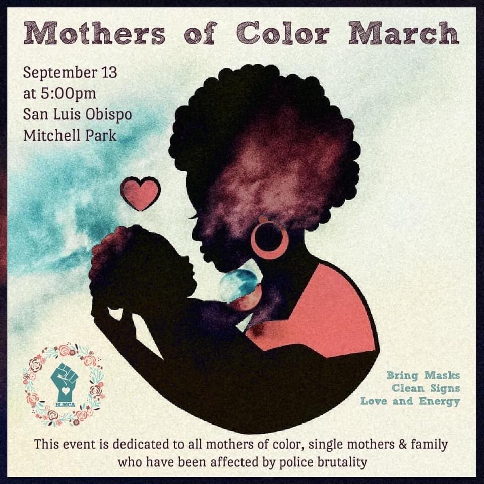 gsnpatman's tweet photo. Rally, march, and candle light vigil this Sunday! Come by Mitchell Park and join us! 

#BLM #EndPoliceBrutality #NoJusticeNoPeace #SLOProtests #VisitSLO https://t.co/dq5wP27x7v
