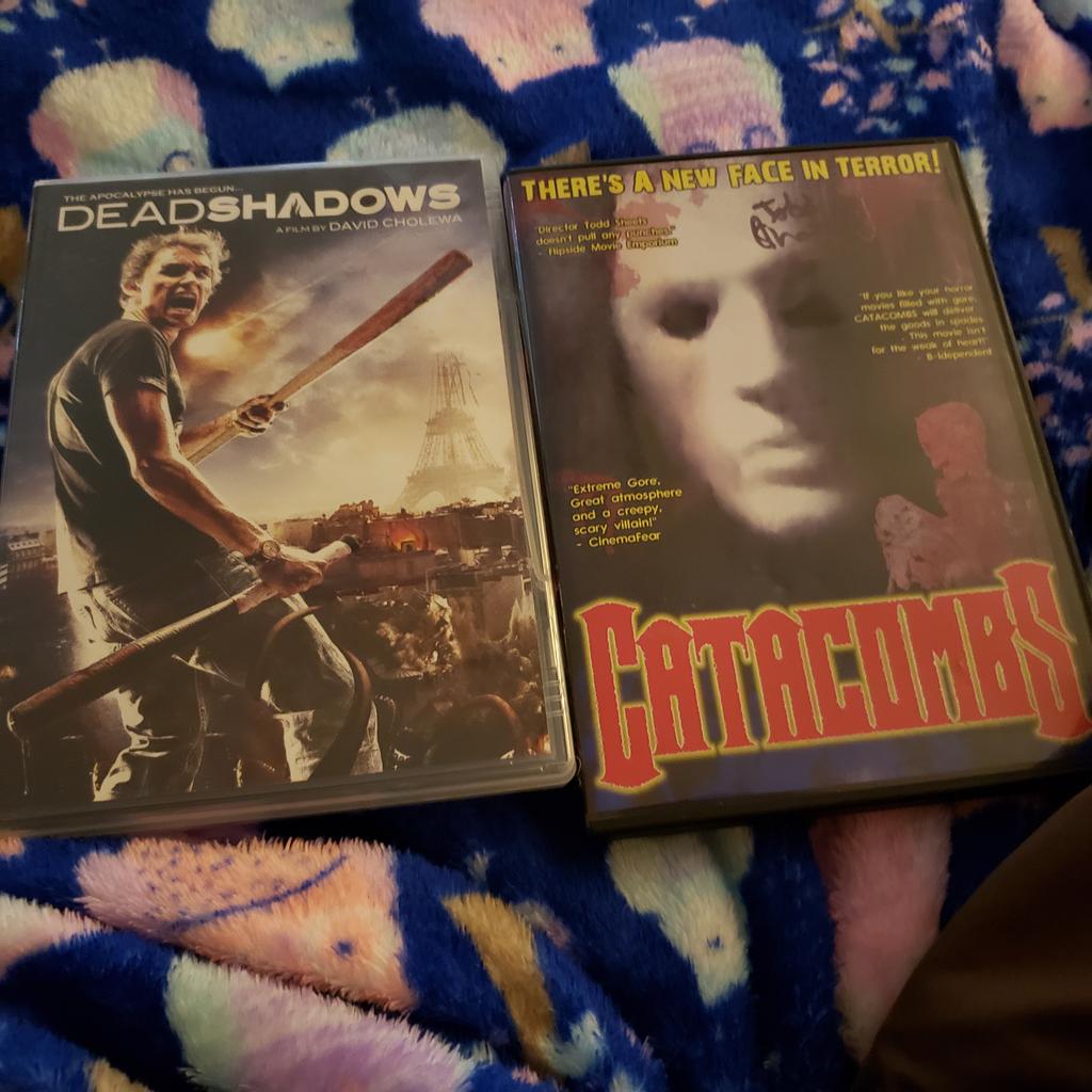 cultmetalflix's tweet photo. My movie haul
#ToddSheets #Catacombs
#DeadShadows
#Horror
#SupporttheIndieScene https://t.co/FWh1j0J1CH