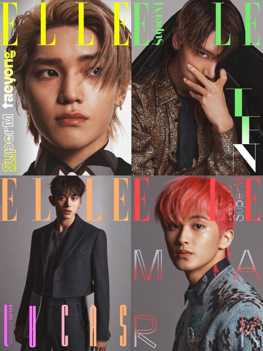 SuperM grace the cover of ELLE Korea Magazine's October 2020 issue.