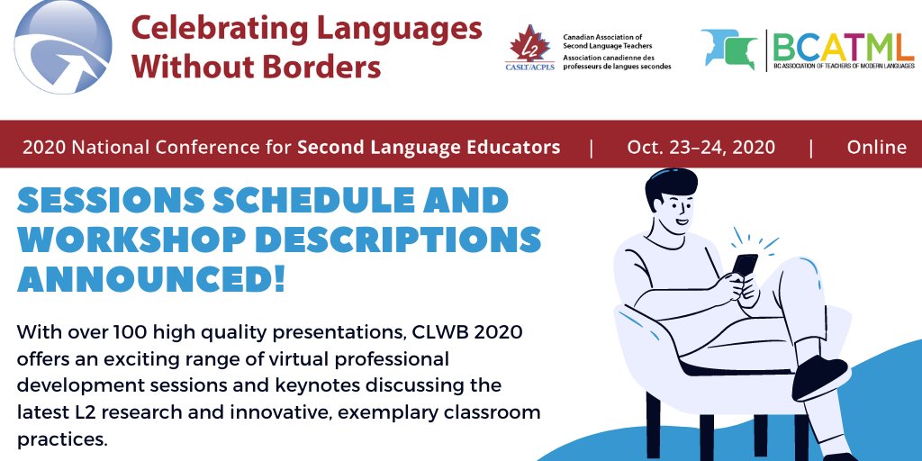 BCATML's tweet photo. We are excited to announce both the sessions and workshop descriptions for our upcoming joint, online #LWB2020LSF conference with @CASLT_ACPLS 
✏️🗒️ Save the date✏️🗒️  Oct 23-24 /2020.
Register 👉: https://t.co/c4kqIpc3s9
Sessions &amp; Descriptions 👉:… https://t.co/fJoxUQlZLy