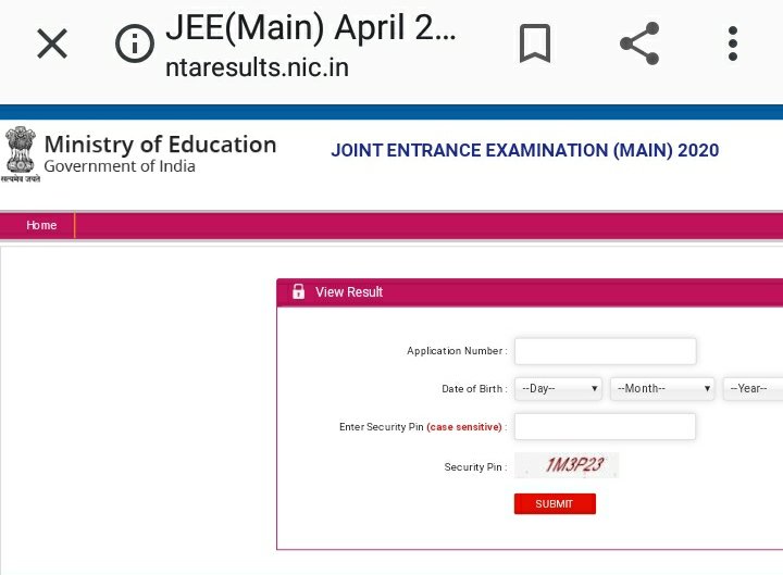 19Surci's tweet photo. Jee mains ka result aa gaya😳😳😳😳
#JEEMain2020 
#jeemainsresult https://t.co/rpRkDSZwlh