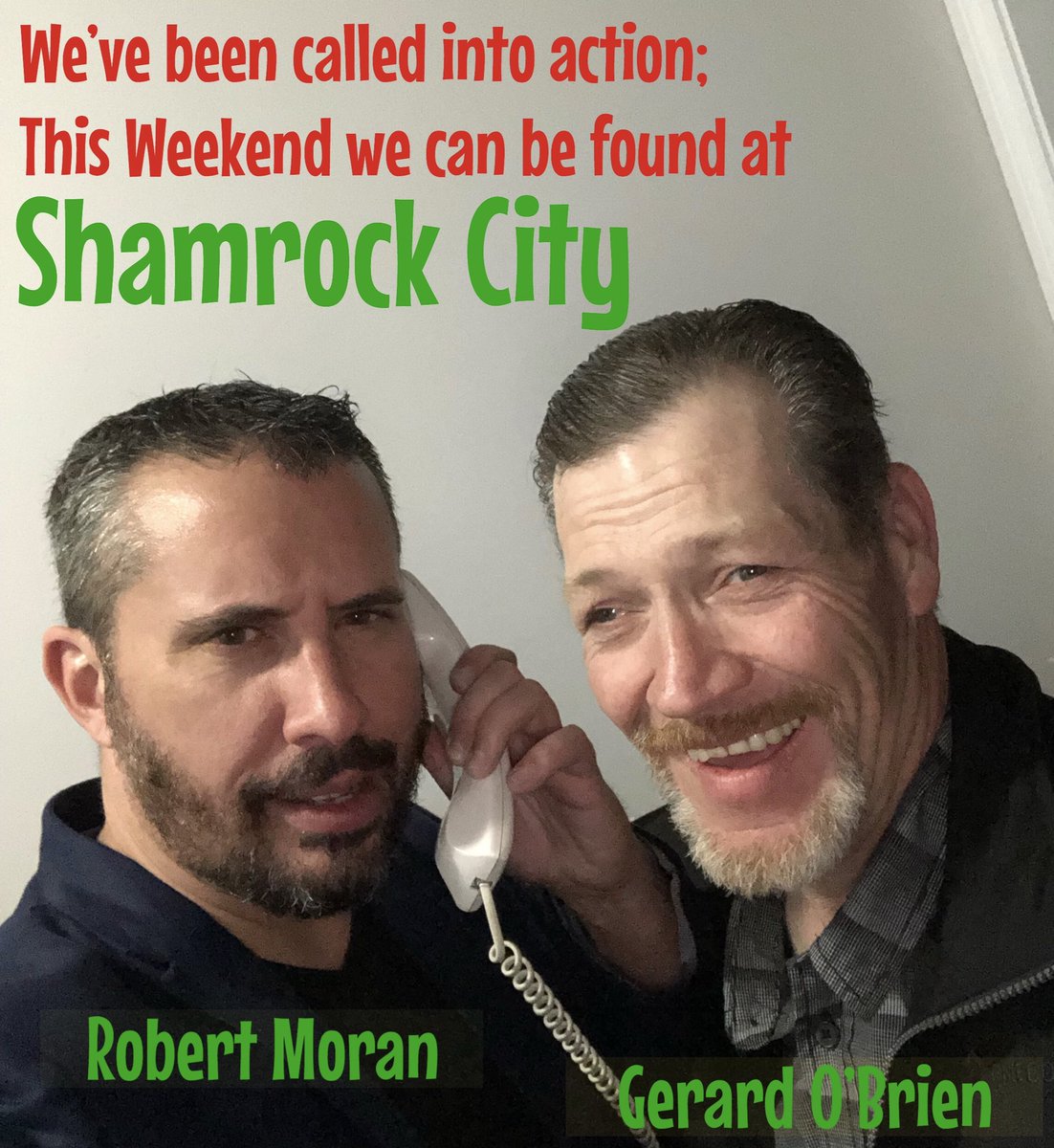 Gerard &amp; <a href="/RobJMoran/">Robert J ✌️&❤️</a> are down <a href="/ShamrockCityPub/">ShamrockCityPub</a> this weekend. Hopefully you can make it down ✌️&amp;❤️ <a href="/DowntownStJohns/">Downtown St. John's</a> #Summer2020