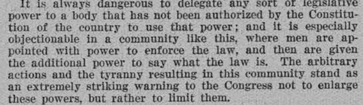 Dill saw the traffic regulations as a prime example of the legislature delegating authority to the executive branch: 6/n