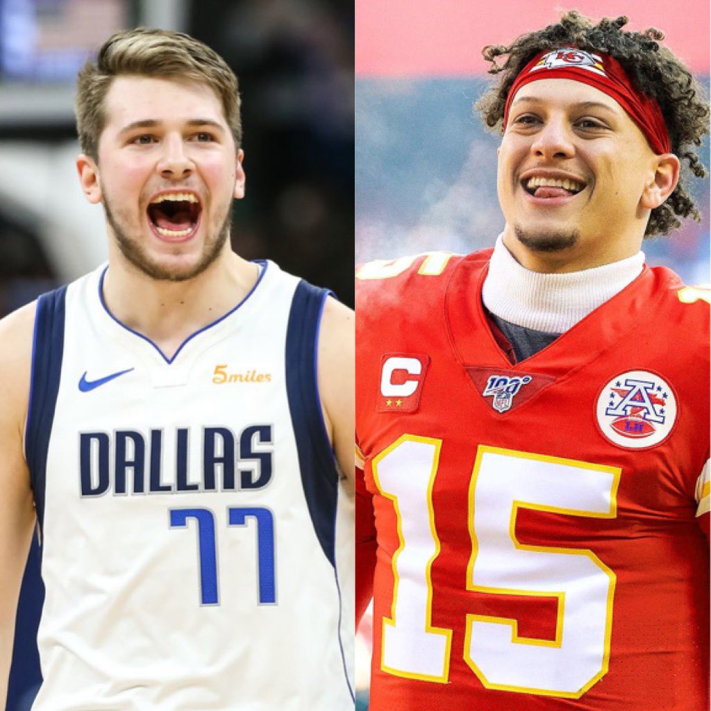 Luka Doncic will be the new face of the NBA, just like Patrick Mahomes is the new face of the NFL. Luka will be lifting championships and MVPs this decade, and Patrick Mahomes will continue to add on to his collection. Both players have the chance to transcend time.