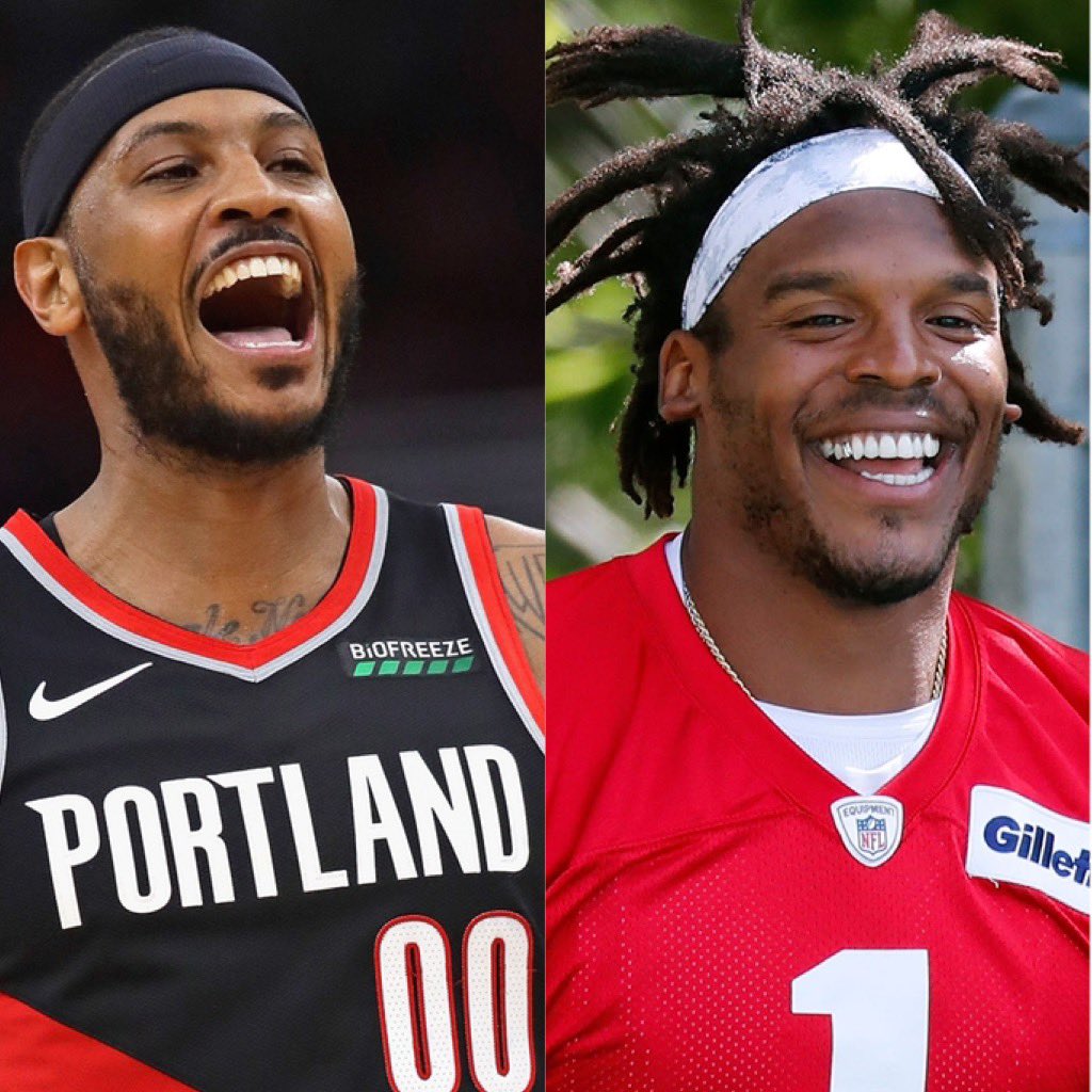 Carmelo Anthony and Cam Newton are both legends that found themselves in a prove-it type of situation. Carmelo showed the world he should have never been out of the league this year. I expect Cam Newton to do the same.