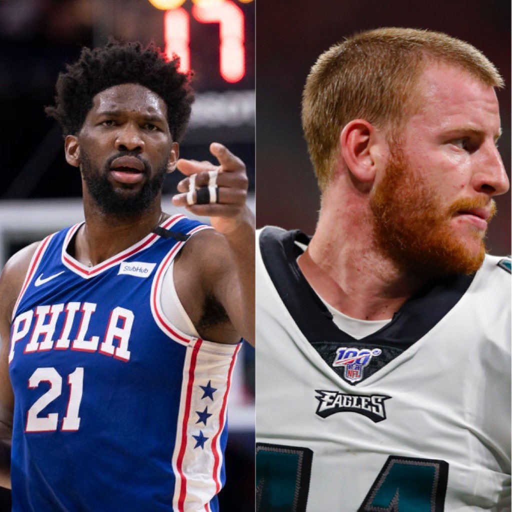 Joel and Wentz are two of Philadelphia's finest athletes, whose physical tools and gifts are rare. They both have MVP type of potential, but the only thing that is slowing them down is injuries and their teams not building competent teams around them.