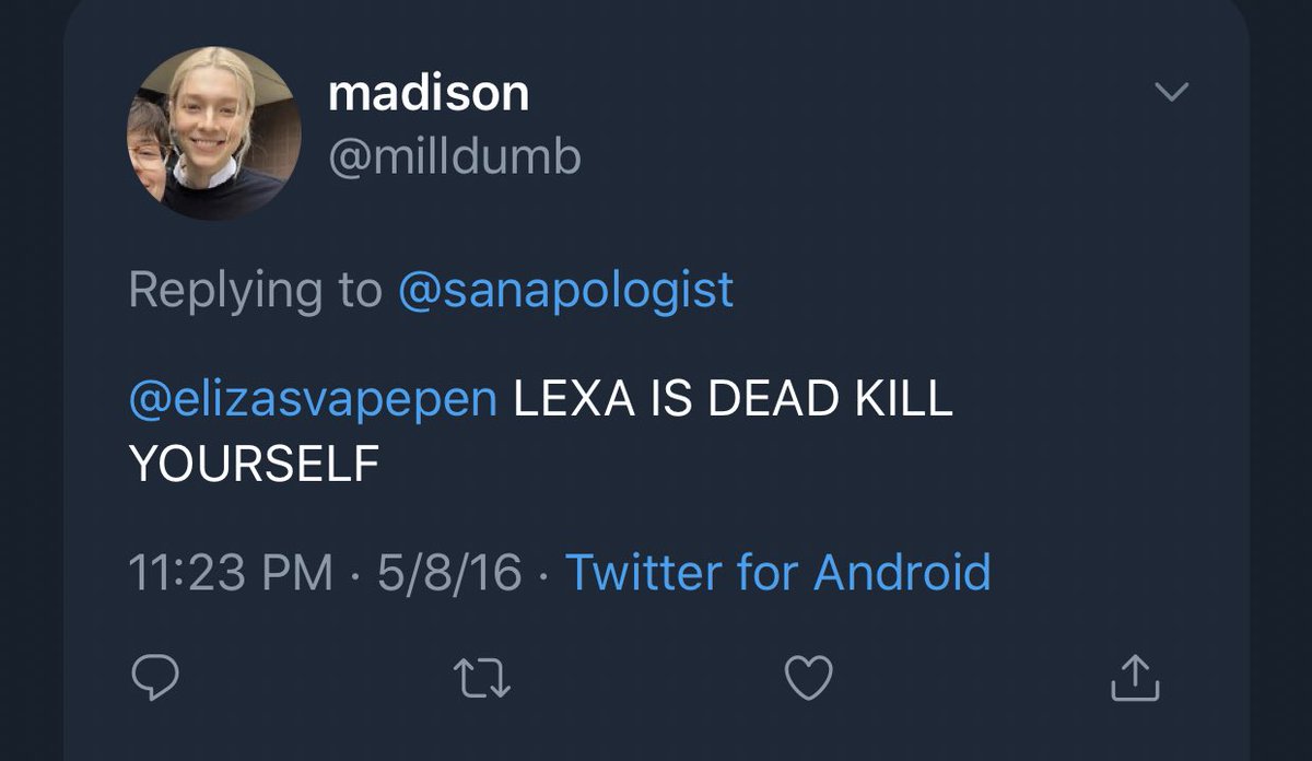 also blarkes telling us to “kill ourselves” and making death jokes