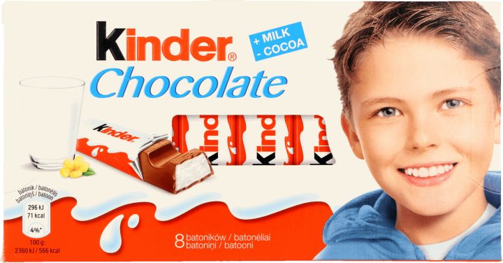 Did you ever get your face on a Kinder bar