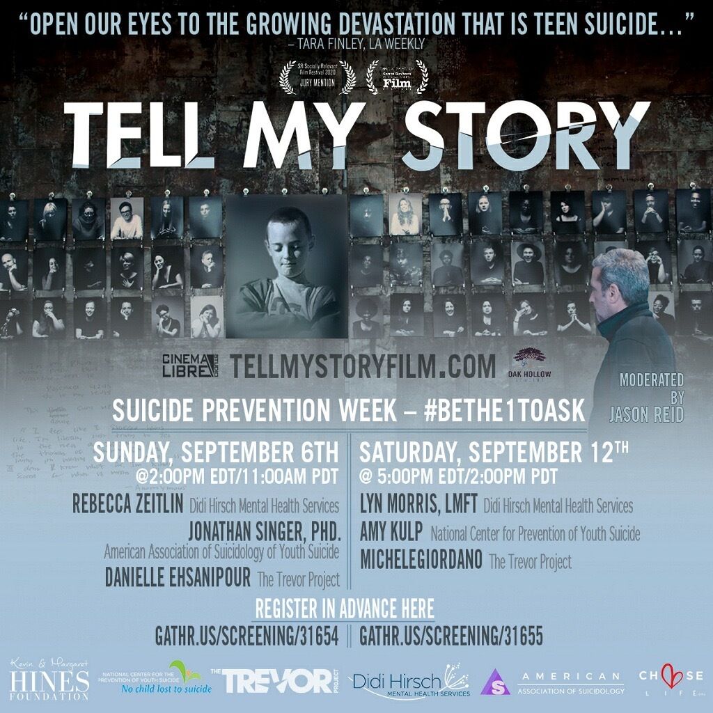 College_Works's tweet photo. One of the charities we support is @Choose_Life_org 
They have a virtual showing on September 12th of the documentary film Tell My Story during suicide prevention month. Check it out.
To register visit:  https://t.co/wlojAIq1ll 
Tell My Story Trailer: https://t.co/cq080FCCKy https://t.co/DDZTv4d8vU