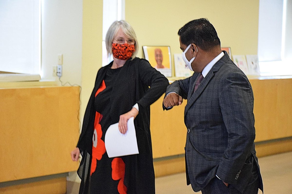 gary_srp's tweet photo. Honoured to join fellow #ScarbTO MPs and welcome Canada’s Minister of Health, @PattyHajdu to @TAIBU_CHC as she announced details of our $11.5 million investment to help tackle systemic barriers to #mentalhealth support, including those faced by #Black Canadians. https://t.co/ejN4N8X9Mc