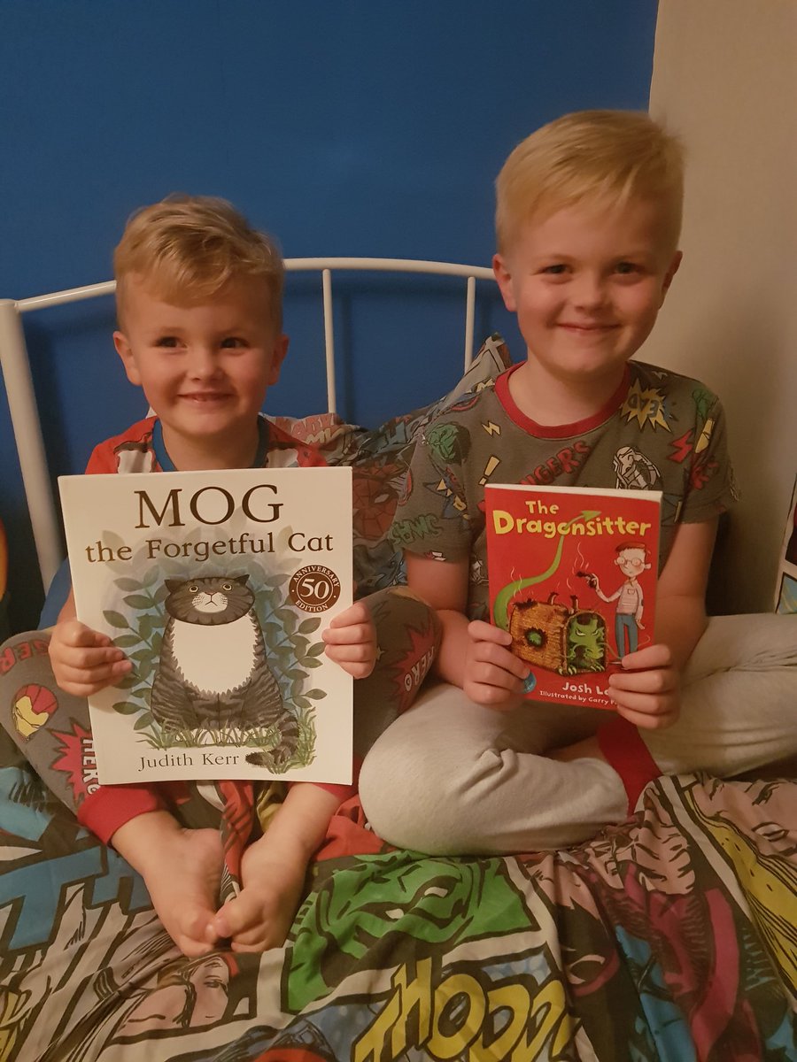 Laurab2409's tweet photo. @StBernsPrimary Charlie and Stanley were excited about today's Amazon delivery, and couldn't wait to get stuck in at bedtime 📚 #bookofthemonth #readingforpleasure #RND #3JR https://t.co/Kb2KW7IhCs