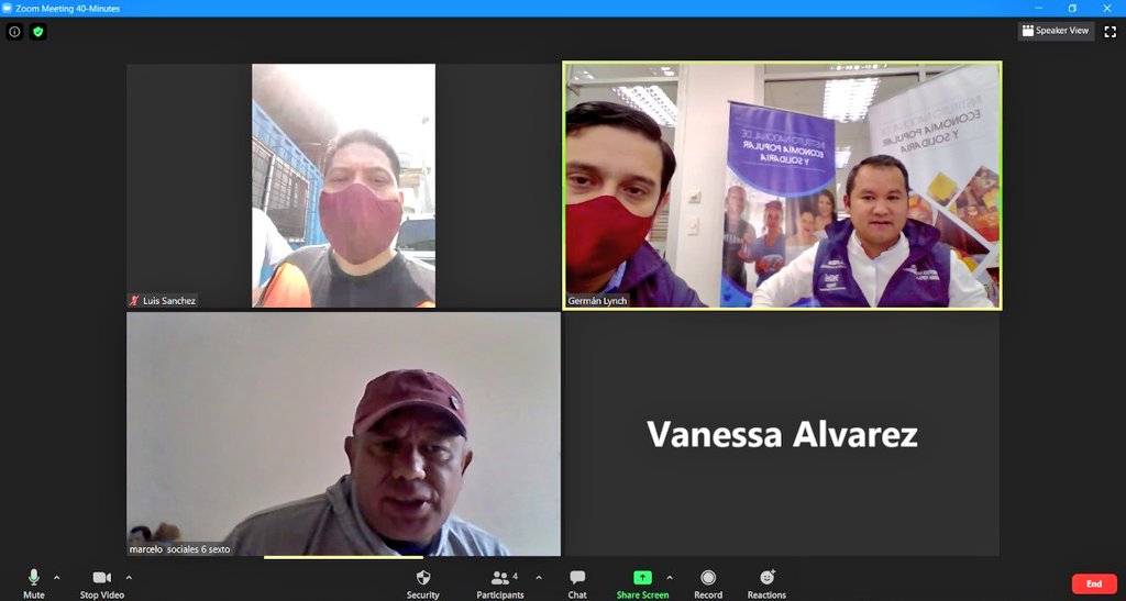 Junto a Luis Sánchez, agremiado de la Federación de Artesanos de #Guayas Marcelo Achi, representante de la Cámara #EPS de #Quito trabajamos en un proyecto para implementar tiendas de promoción y comercialización de productos y servicios de la #EPS en Quito y Guayaquil.