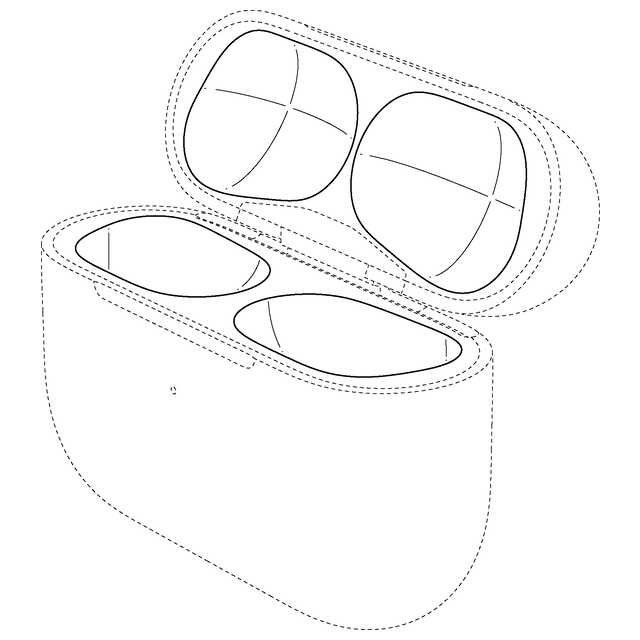 意匠ウォッチbot 出願日 03 09 ほか1 意匠権者 アップル インコーポレイテッド 物品 イヤホン用ケース 説明 実線で表された部分が 部分意匠として意匠登録を受けようとする部分である 正面側斜視図 正面図 平面図及びa A線断面図に表されている