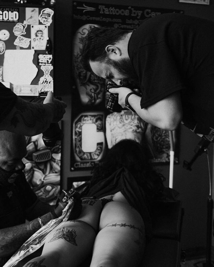 justinhustle's tweet photo. The @anotherenemy tattoo t shirt featuring @alyciaacolon coming soon. BTS 📸: @churkh #anotherenemy #makeenemies https://t.co/wIUez93haX https://t.co/lCI0Wp1icW