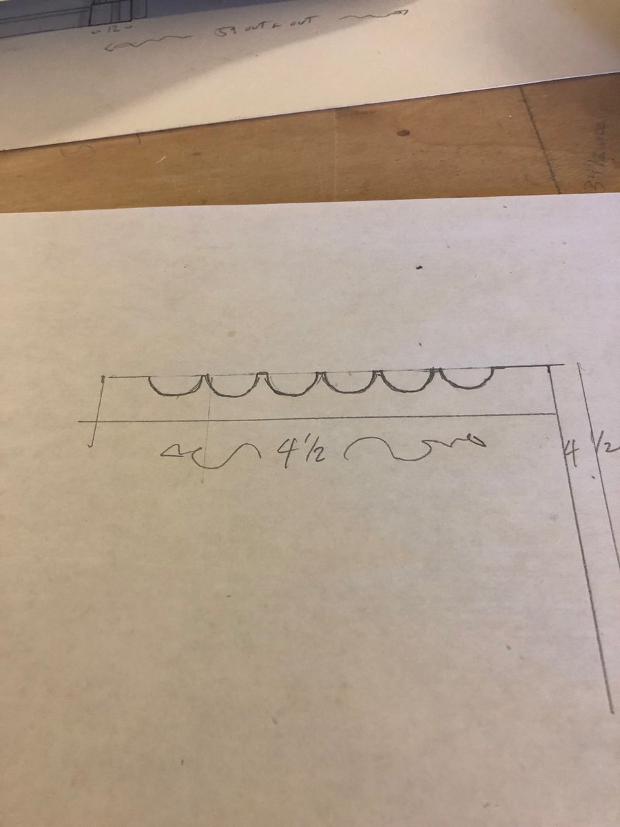 Laying out flutes. Use the actual tool for layout whenever possible