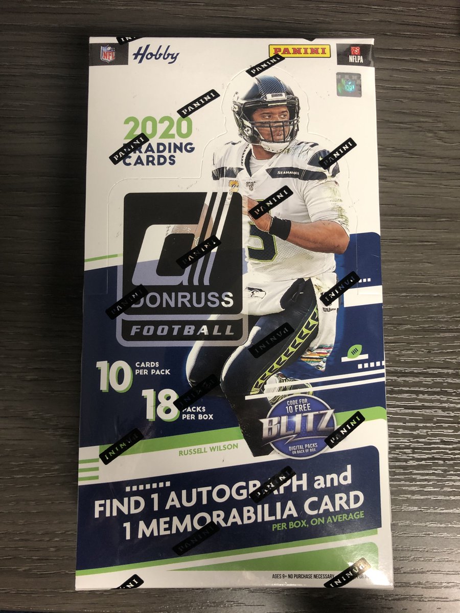 MojobreakM's tweet photo. Happy #NFLKickoff! We're giving away a box of 2020 Donruss Football to celebrate the new season. RT, follow and tell us who you think will be the Super Bowl champs for a chance to win! #thehobby #NFL https://t.co/6L73MTwOYG
