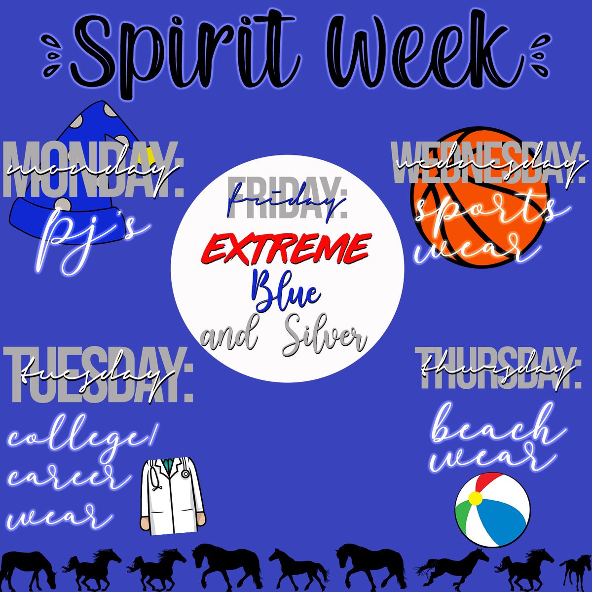 LeadershipMhhs's tweet photo. our very first spirit week of the school year🤩!! dress up &amp; don’t forget to post pics using your class hashtags💙(they’ll be below this tweet) https://t.co/4jo6rj1bzh