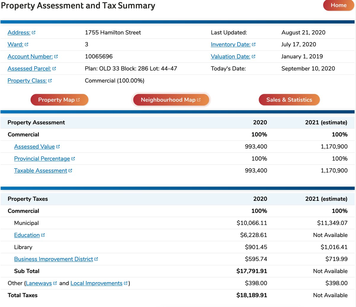 If a local landowner has the cash to leave the former temporary parking lot at 1755 Hamilton vacant FOR YEARS while carrying $18k a year in taxes — & earning no parking revenue — I'm sure the owners of the Capital Pointe lot can struggle through. /36  #yqr  #yqrcc  #yqrrpc