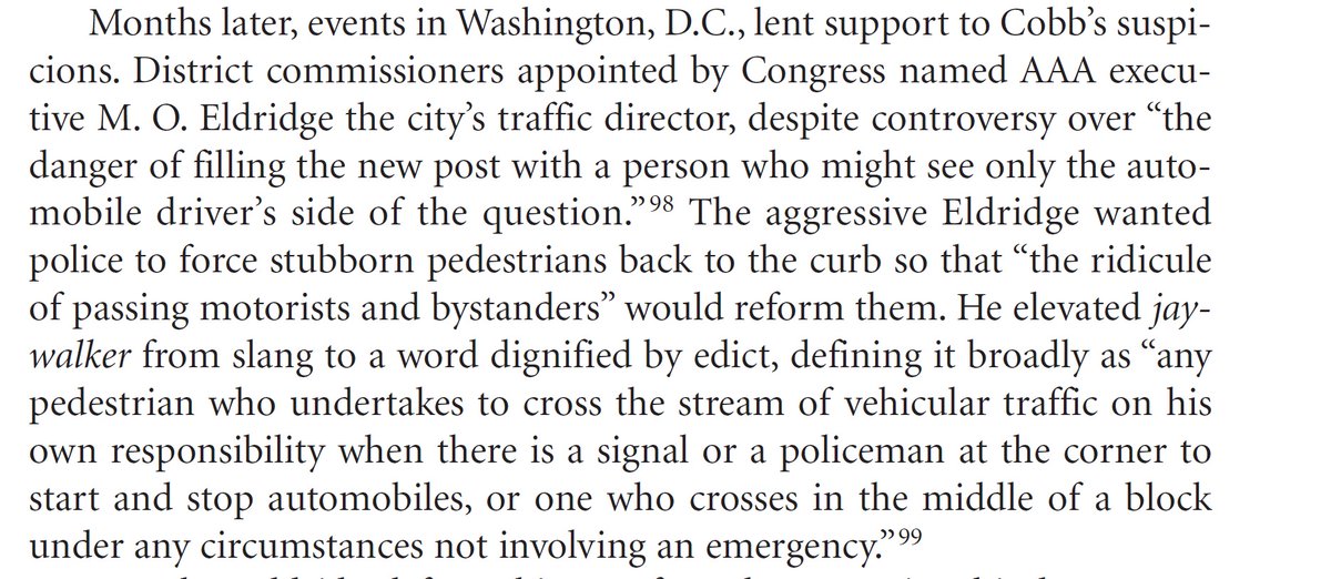 *Mr. Eldridge is M. O. Eldridge, the first director of DC's traffic bureau & a (former) AAA executive. The revolving door. If you've read Peter Norton's Fighting Traffic, you're already familiar with him (if you haven't, see short excerpt here:  https://www.researchgate.net/publication/236825193_Street_Rivals_Jaywalking_and_the_Invention_of_the_Motor_Age_Street_ 10/n