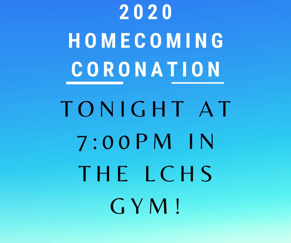 LCHSTitans's tweet photo. Coronation is tonight! The location has been changed because of the weather - we will now be inside the Big Gym starting at 7:00 PM. Doors open at 6:40.  Please see the attached seating chart. This event is free for students &amp; families of our Homecoming Court! https://t.co/kCNThbW7Lz