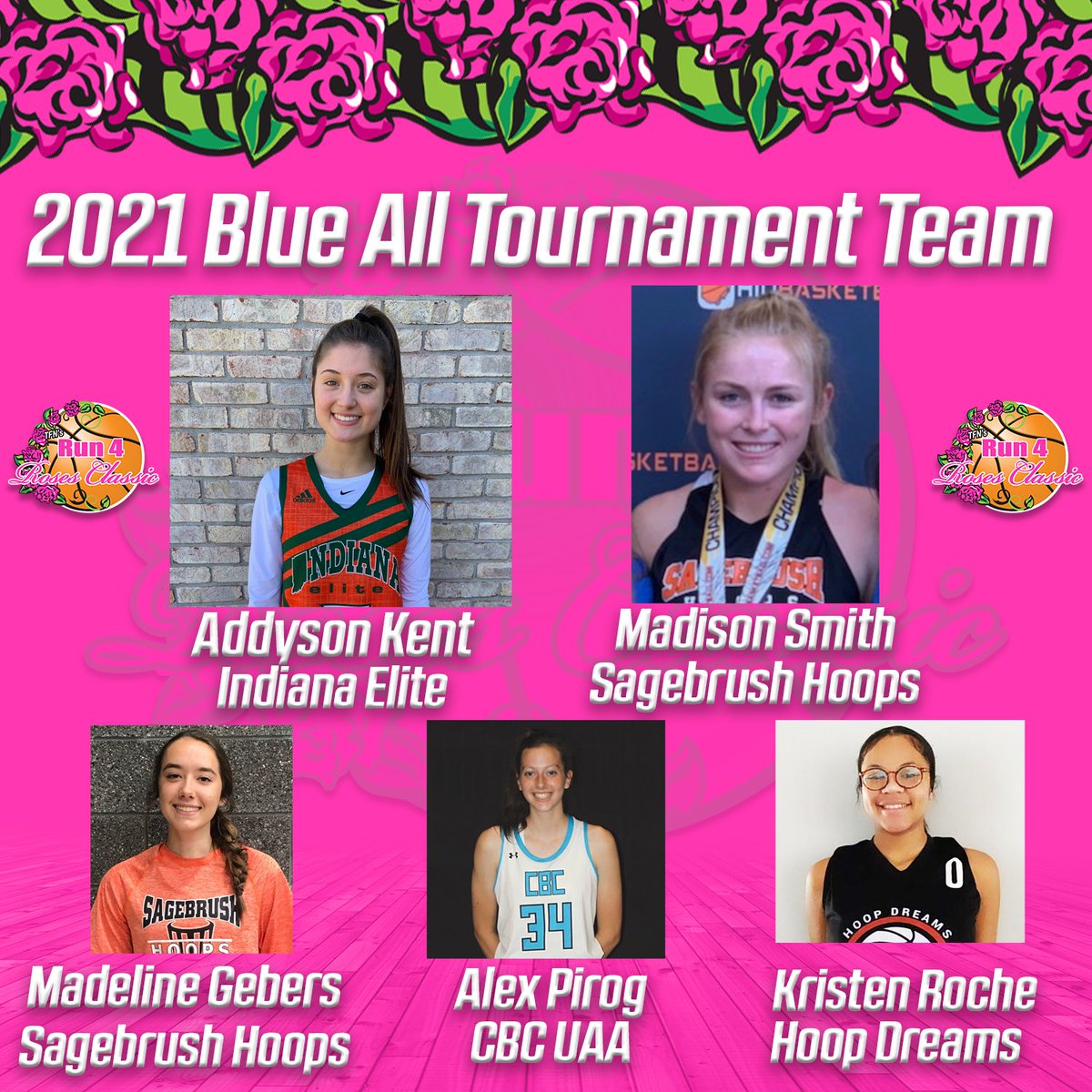 Congratulations To The TFN's Run 4 Roses 2021 Blue All Tournament Team🌹#Roses20