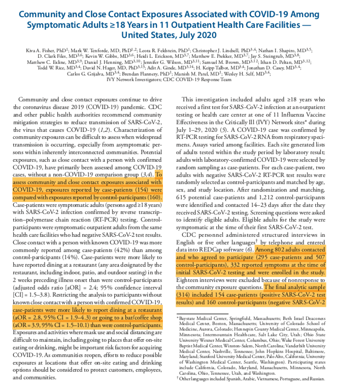 See my twitter thread on my data story above for countries like S. Korea, Singapore & New Zealand that publish detailed, near-real time reports that help people make decisions on what's safe. Some pages from this  @mmwr report are here: