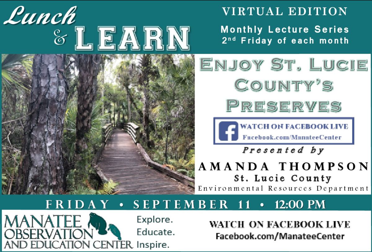 ManateeCenter's tweet photo. Manatee Center Virtual Lunch &amp; Learn Friday 9/11 - https://t.co/n5iDJbxuJA https://t.co/1yiHzeOj72