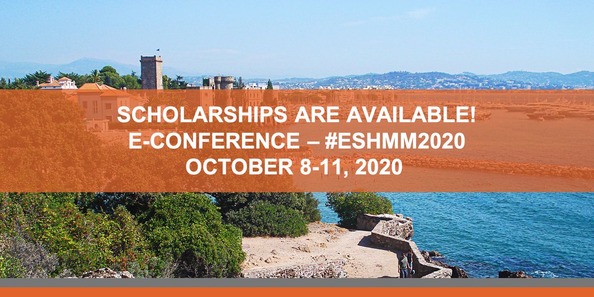 ESH Translational  E-Conference on #Multiple #Myeloma
→ SCHOLARSHIPS ARE AVAILABLE: bit.ly/32f9rTy
October 8-11 2020 #ESHMM2020
Register now: bit.ly/31YcbU1 
Visit the E-Conference platform: bit.ly/2PWA6xH
#ESHCONFERENCES
#ESHSCHOLARSHIPFUND