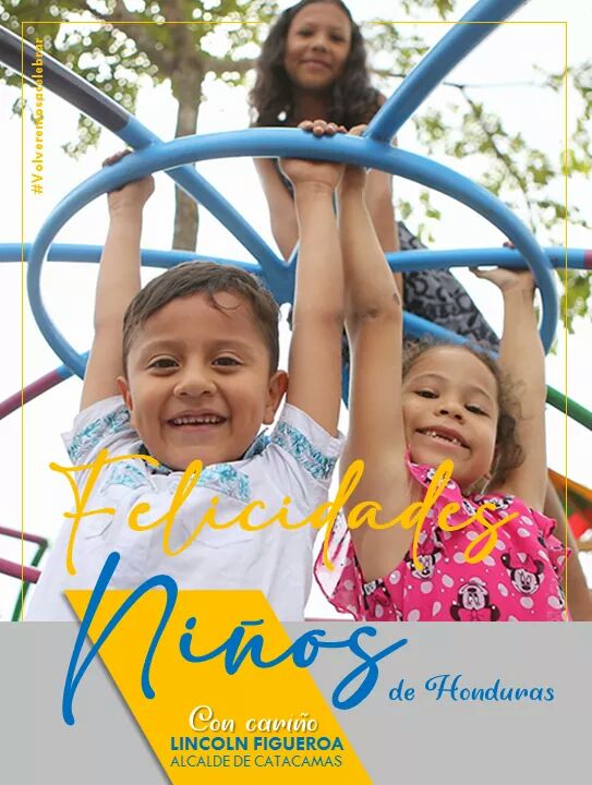 #Seguimoscumpliendo
#Diadelniño
#NiñosdeHonduras

📒 #UNSALUDO  ║  Me llena de emoción saber que los niños tienen un espacio especial en nuestros corazones.
¡Niños, volveremos a celebrar juntos !
No lo olvides, 
😷 #USAtuMASCARILLA