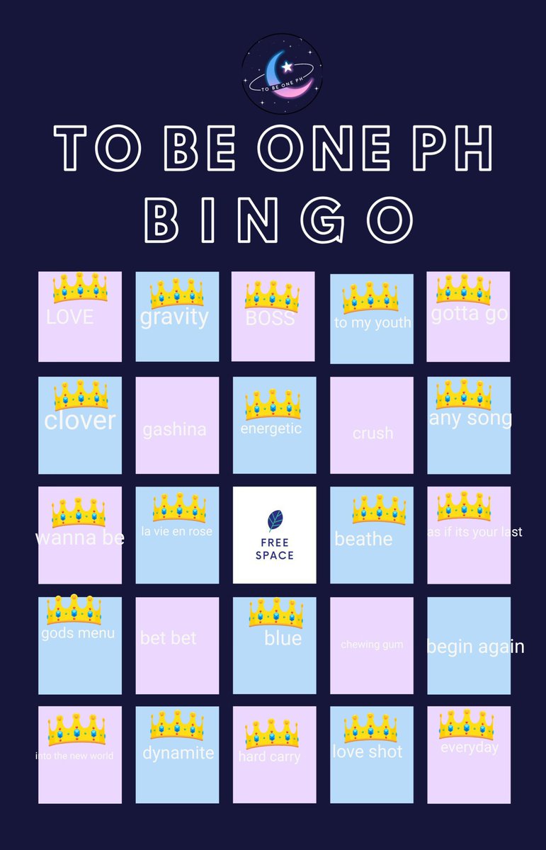 pwjbestboy's tweet photo. @ToBeOnePH1 #TBOPHBINGOGAME https://t.co/CVqDIf98lc