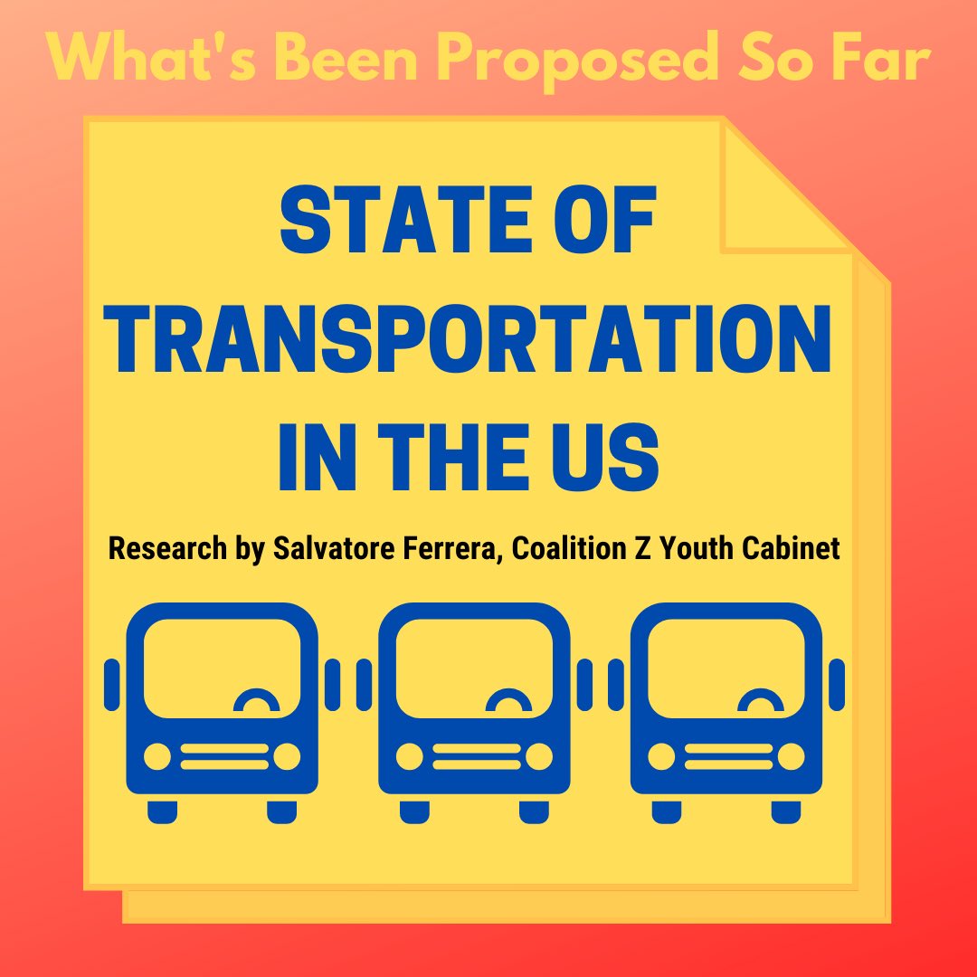 Coalition_Z's tweet photo. Read up on the background research conducted by Salvatore Ferrera of our Youth Cabinet on the state of transportation policy in the US. Look out for more of our policy reports. Full report will be available on our website soon! Link in bio. https://t.co/GNkFtqPBR3