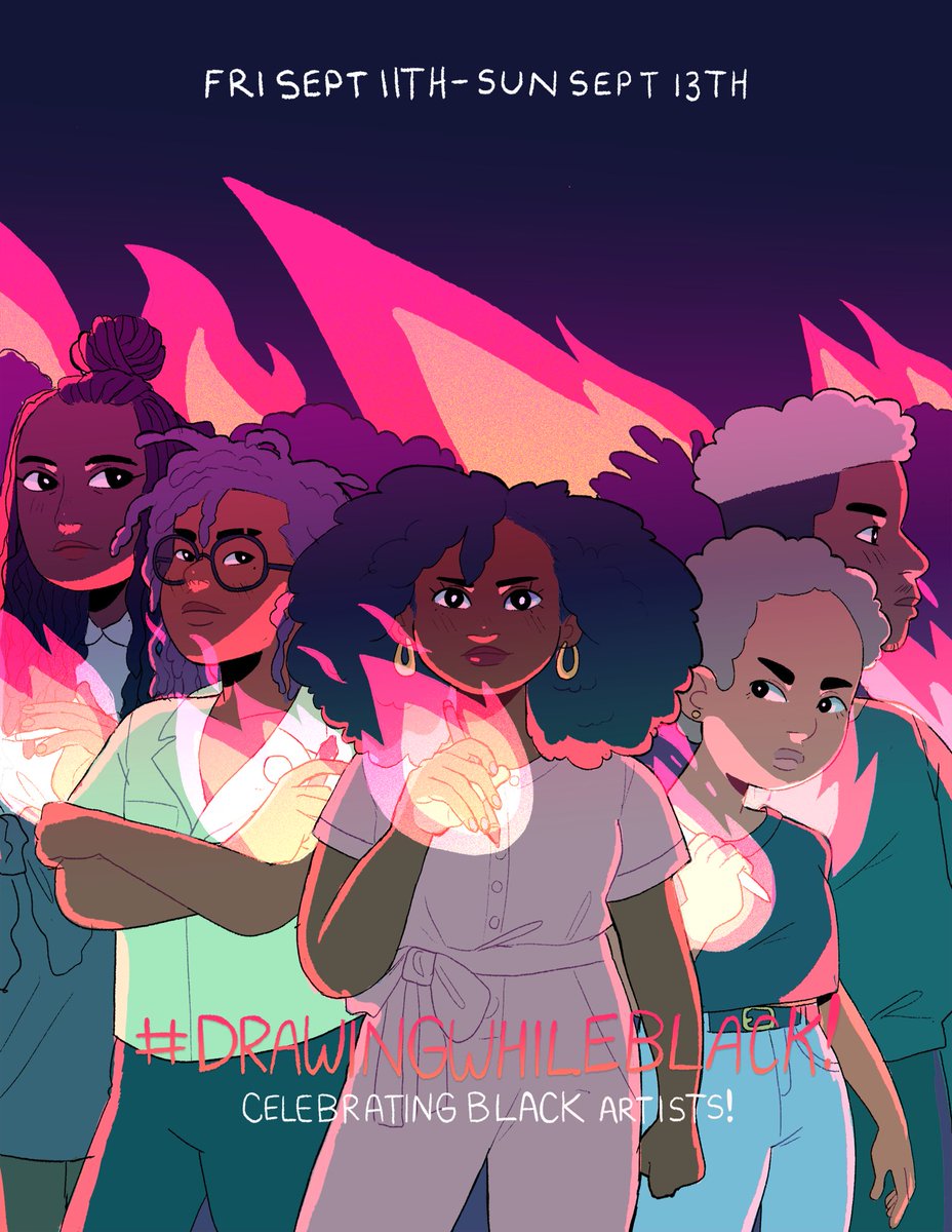[RTs are appeicated] #drawingwhileblack/#AfroLatinxsCreate is happening this weekend with some exciting events  that include a <a href="/LightBoxExpo/">LightBox Expo</a> panel on Sat 11-12pm pst and an <a href="/wacom/">Wacom</a>  contest !more details will be posted below💫🤟🏿