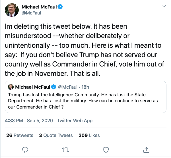 13 of 17.This is the purpose of the  #SuckersAndLosers  #DisinformationCampaign.It is to sow doubt among the "guys with guns."Last Friday, McFaul prematurely announced that the "guys with guns" had already abandoned Trump.He deleted the tweet when the blowback started.