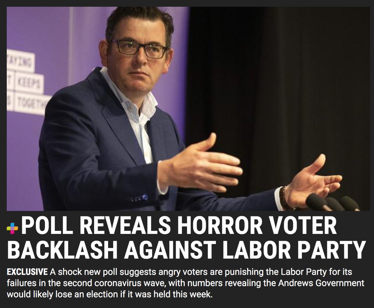 The poll was "secretly done for the state Liberal Party leadership and handed to Herald Sun." It was conducted at the same time the Morgan poll recorded 70% support for Andrews.Only 5 polled seats (all volatile marginals) were cherrypicked and given to HS.  #ThisisNotJournalism