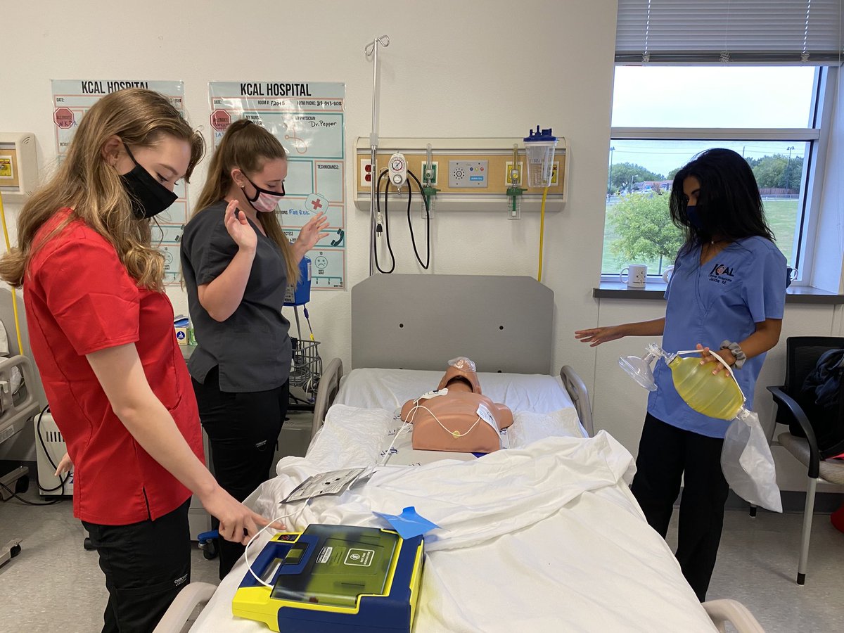 PctKcal's tweet photo. Mock codes are happening in PCT. The ladies of 1/2 period did a great job. We know how to save a life. #CelebrateKISD #CTEinKISD ⁦@KCAL_KISD⁩ https://t.co/5QmJVrVLD0