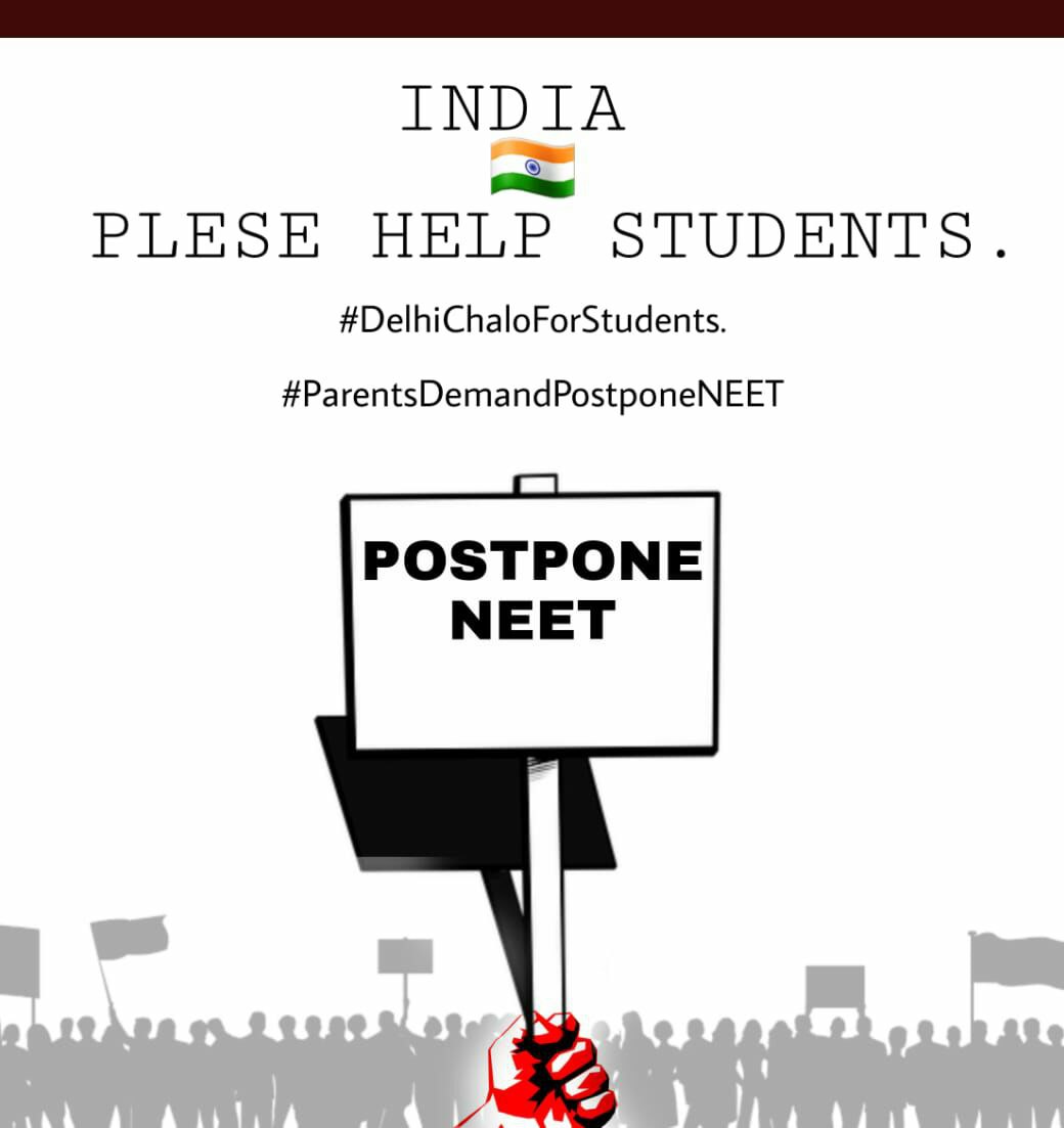 Plz postpone neet for a month #STUDENTS_WAITING_FOR_JUSTICE_MOE #STUDENTS_WAITING_FOR_JUSTICE_MOE #STUDENTS_WAITING_FOR_JUSTICE_MOE  @DrRPNishank @EduMinOfIndia @DG_NTA